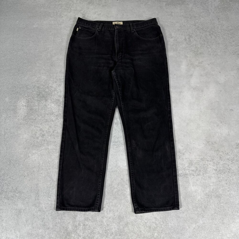 L.L.Bean Classic Fit Jeans Black Wash - Size: 36x29